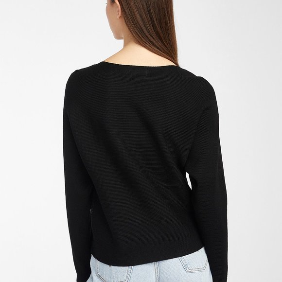 NWT SIMONS Twik BOAT NECK RIBBED SWEATER XS - Picture 3 of 4